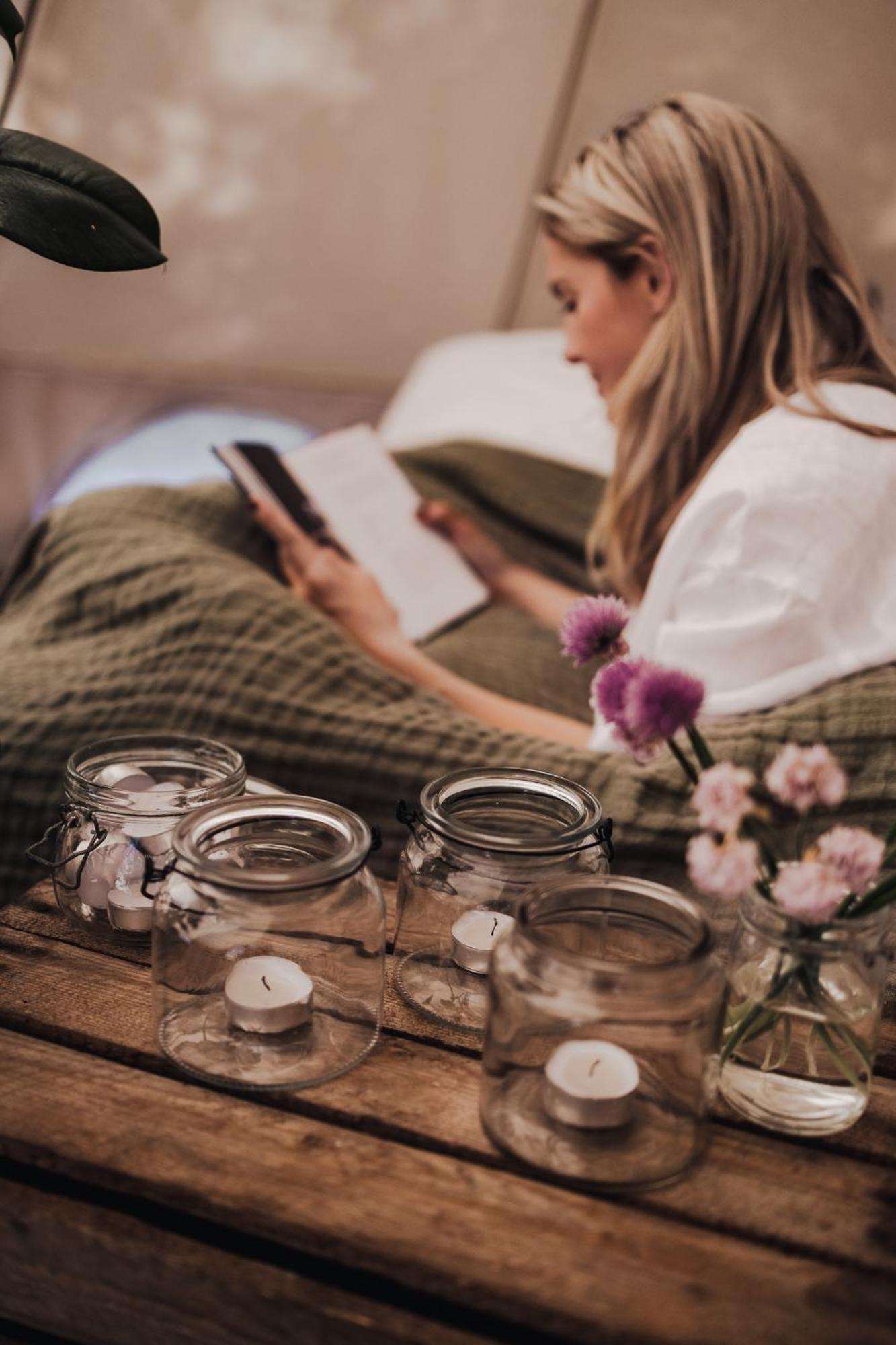 Falkeroed - Lyxig Glamping I Naturreservat Ink Frukost 格雷伯斯塔德 外观 照片