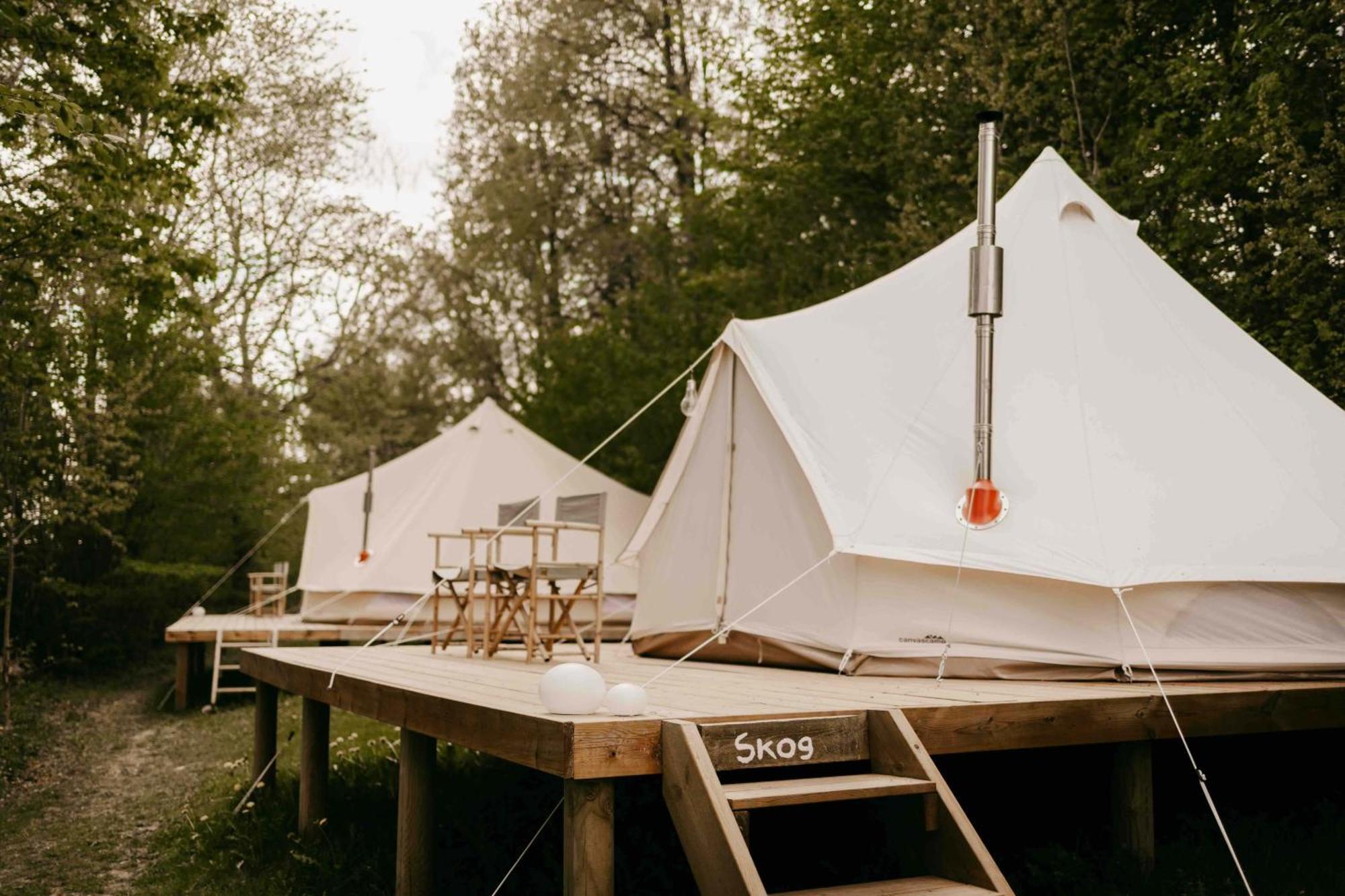 Falkeroed - Lyxig Glamping I Naturreservat Ink Frukost 格雷伯斯塔德 外观 照片