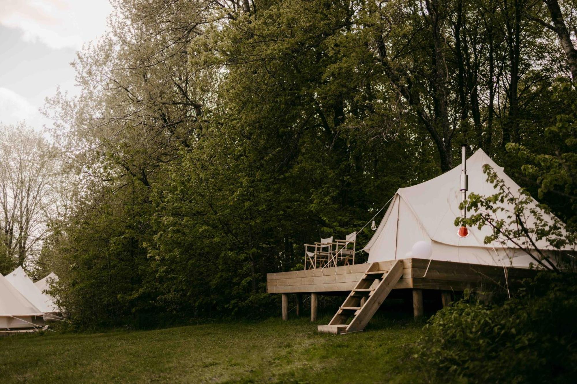 Falkeroed - Lyxig Glamping I Naturreservat Ink Frukost 格雷伯斯塔德 外观 照片