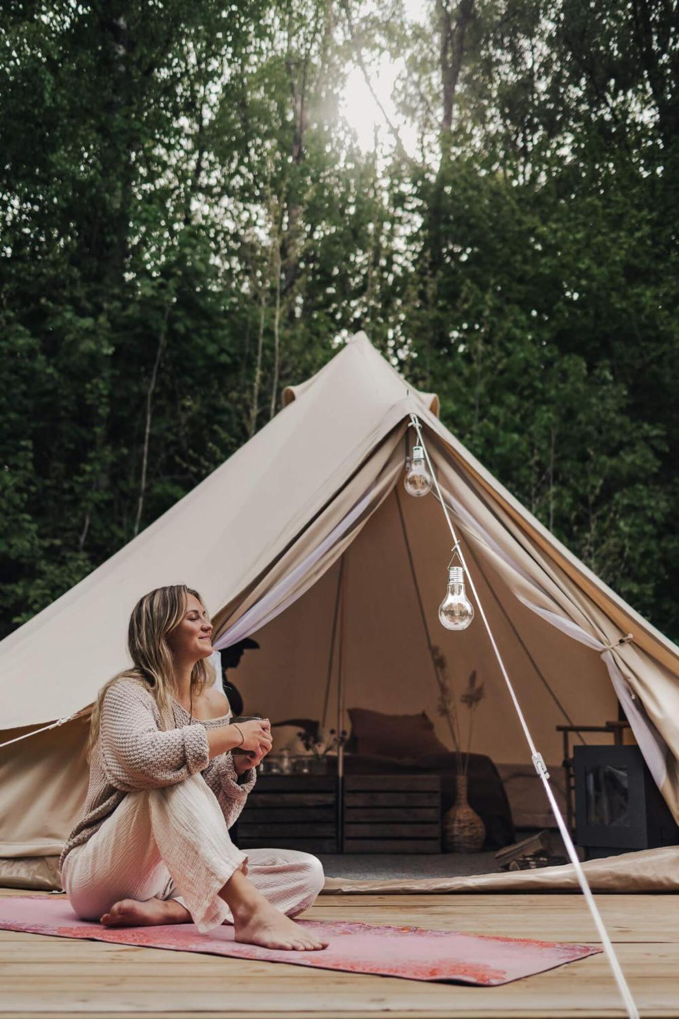 Falkeroed - Lyxig Glamping I Naturreservat Ink Frukost 格雷伯斯塔德 外观 照片