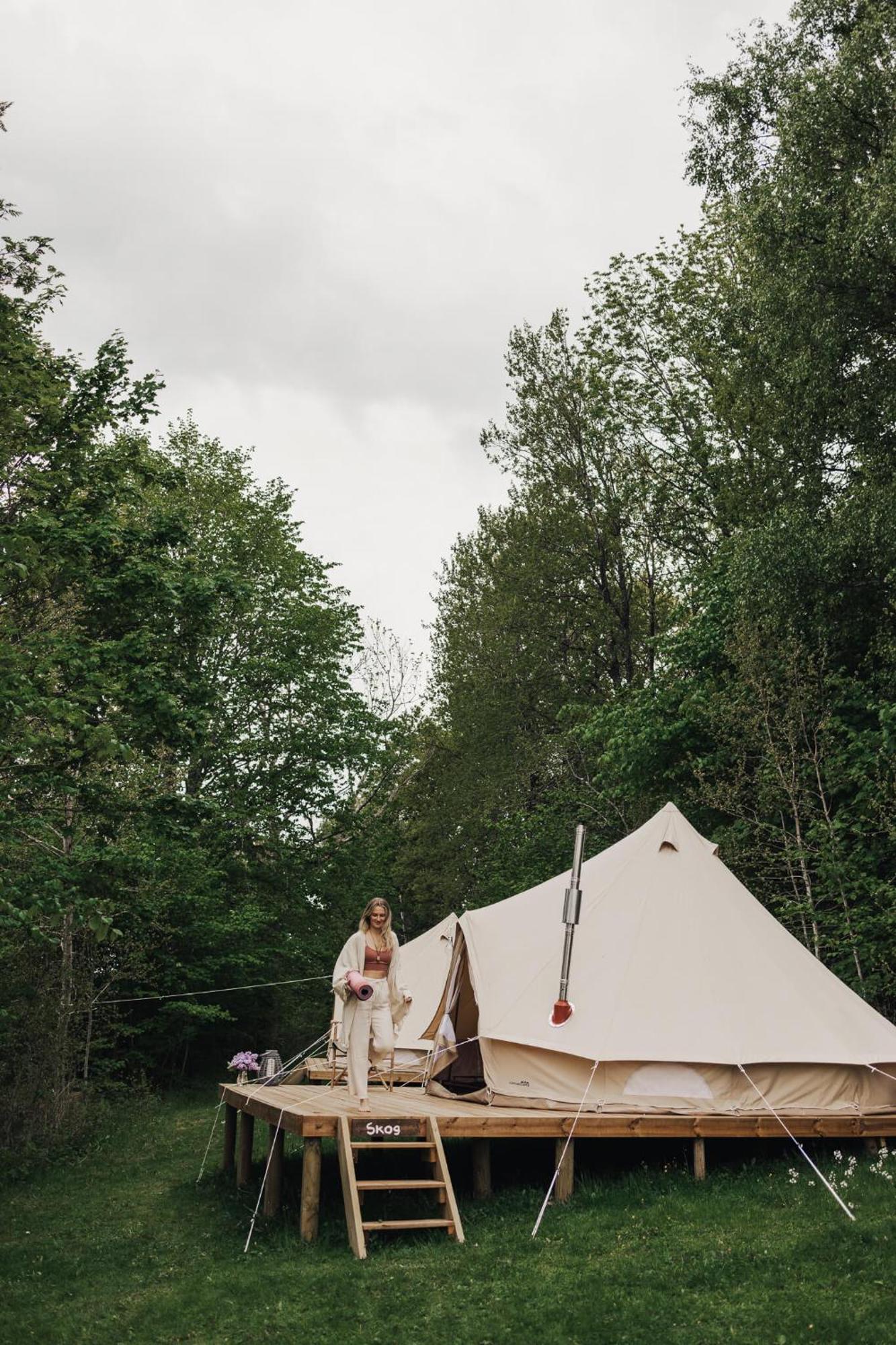 Falkeroed - Lyxig Glamping I Naturreservat Ink Frukost 格雷伯斯塔德 外观 照片